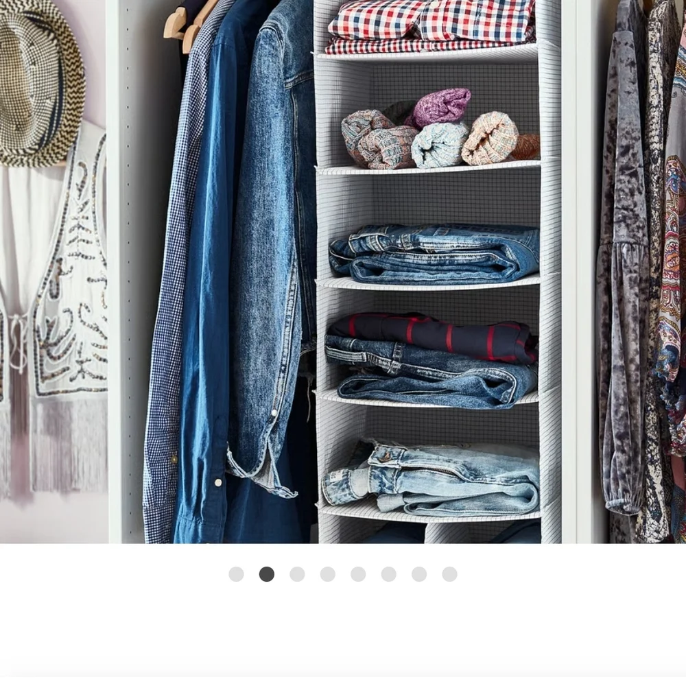 IKEA White Hanging Closet Organizer